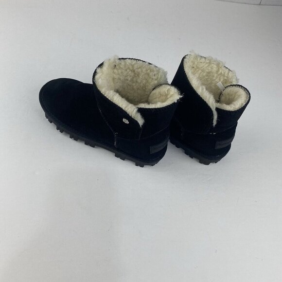 TOMMY BAHAMA AFET Size 7 Black Suede Women’s Ankle‎ Winter Cozy Boots Used - Picture 16 of 16